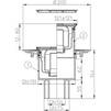 Draft Hutterer & Lechner Floor drain with trap primer KLICK-KLACK, with dark bronze grate, vertical, DN50/75/110 [Code number: HL 310N-3000.33]