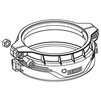 Draft REHAU RAUPIANO PLUS fastening clamp with locking, d - 40 [Code number: 11006591001 / 100 659 001]