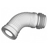 Draft SINIKON Standart Instrument socket for WC, corrugated, PP, white, d - 110, L 350 (under the order) [Code number: ZH.350]