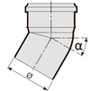Draft SINIKON Comfort Plus Bend 45°, PP, d - 110 [Code number: 504053.K]