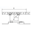 Draft [TEMPORARILY NOT SUPPLIED] - REHAU RAUTITAN bracket O 75/150 type, double, with universal holes [Code number: 11055291008 / 105 529 008]