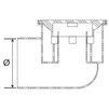 Draft (WITHDRAWN FROM DELIVERIES) - SINIKON Drain unregulated, sidemount, PP, plastic grate 100x100 (gray), d - 50 (under the order) [Code number: 10.B.050.N.P.S]