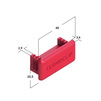 Draft Plug for support channels and brackets 41x21 mm [Code number: 09379004]