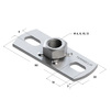 Draft Base plate for small loads 3F2, M10 [Code number: 09123002]