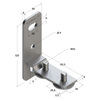 Draft Channel support bracket, transverse, type 38-40, 4F2, M10 [Code number: 09257001]