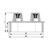Draft RTP BETA Aerator (vacuum valve) for non-pressure domestic sewage, for socket, PP, d - 110 [Code number: 36293]