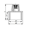 Draft RTP BETA Aerator (vacuum valve) for non-pressure domestic sewage, for socket, PP, d - 50 [Code number: 36294]