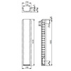 Чертеж Лоток водоотводный Gidrolica Standart Plus ЛВ-15.19,6.10, пласт. (усиленый), 1000x198x102 мм, DN - 150 [Артикул: 8154 (GD)]