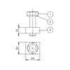 Draft Gidrolica Fastener for cast iron grates "Fasteners M10" [Code number: 22281]