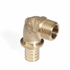 Photo REHAU RAUTITAN RX+ Wall elbow adapter with male thread, brass, d - 16, R - 1/2" [Code number: 14563471001 / 456 347 001]