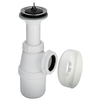 Photo VIEGA Bottle odour trap without drain pipe, with rosette and valve plug, plastic, G 1 1/4", d 32 [Code number: 102531]