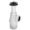 Photo VIEGA Bottle odour trap without drain pipe, with rosette and valve plug, plastic, G 1 1/4", d 32 [Code number: 108014]