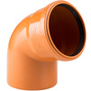 Photo [ARTICLE REPLACED BY 39760] - RTP BETA ORANGE Bend 67°, PP-B, for outdoor sewage, with socket, d - 160 [Code number: 11657]